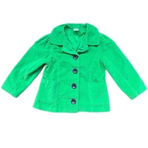 GYMBOREE Kelly Green Pea Coat for Toddlers - Sz XS (4)